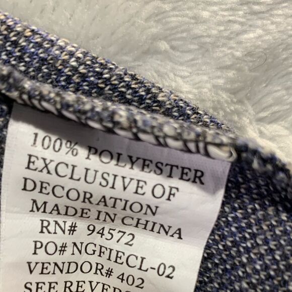 Whipper Men’s Pullover 1/4 Zip Blue Camouflage Sweater Size- XL - Picture 6 of 6